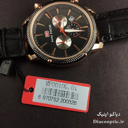 ساعت مچی مردانه اورجینال موتور ژاپنی برند مینی فوکوس سه موتور مدل Mf0010G.01 بند چرم