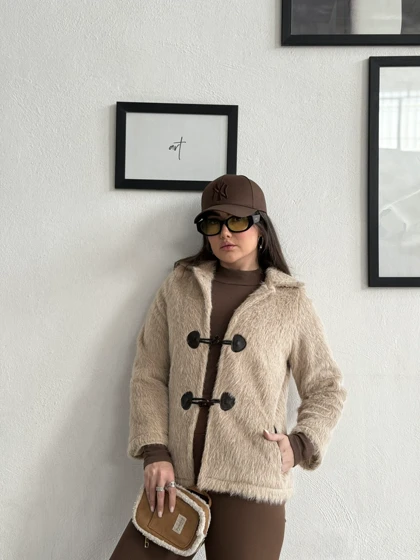 پالتو کتی " پرسا " رنگ کرم