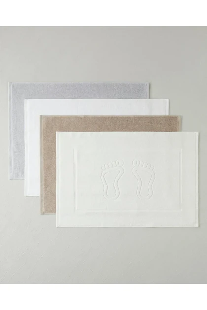 حمام پایه‌دار Soft Step مدل English Home پنبه 50 × 70 سانتی‌متر - شیری