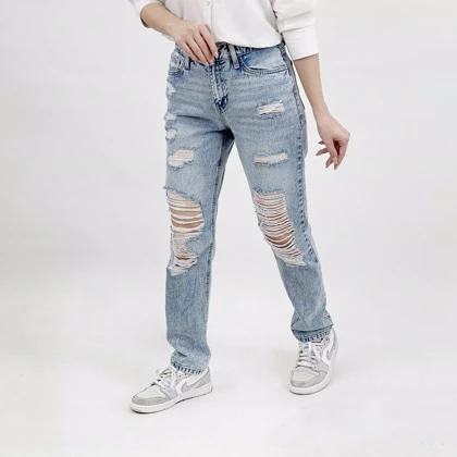 شلوار جین مام فیت 1008337