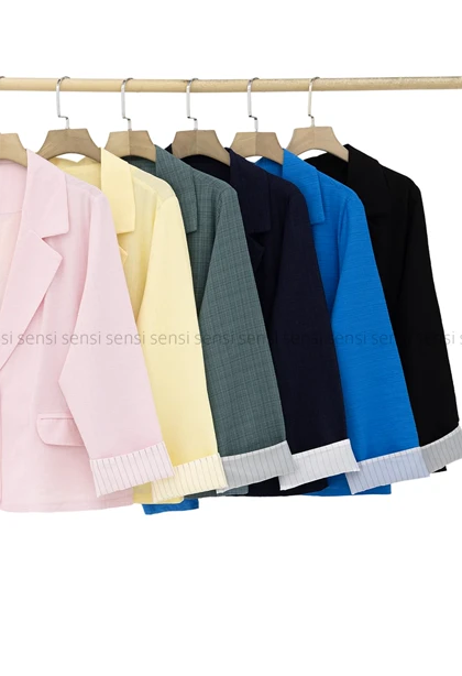 کت کادنزا لینن آستین آستردار کد1005240