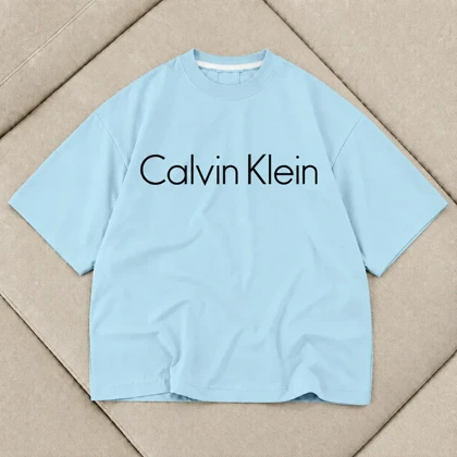 تیشرت زنانه باکسی طرح Calvin Klein سایز فری (پنبه ضمانتی) در 7 رنگ