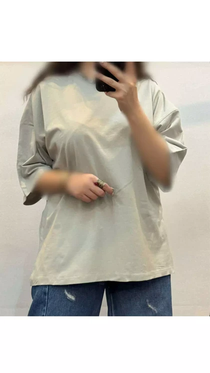 تیشرت باکسی نخ پنبه 37080