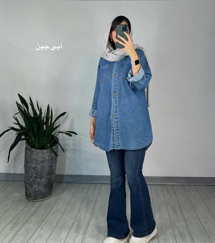 مانتو جین نگار کد 2345(ایراد دار)