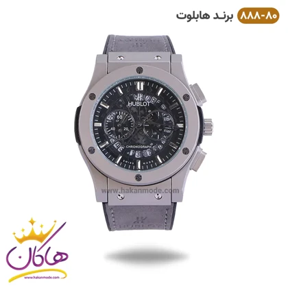 ساعت هابلوت مردانه کرنوگراف طوسی صفحه اسکلتون 888/80