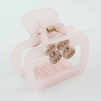 کلیپس زنانه مدل مکعبی نگین‌دار