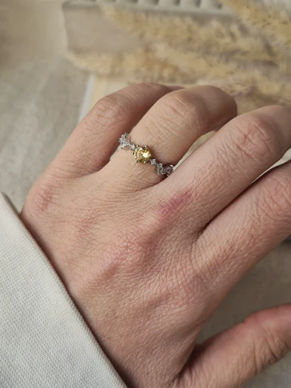 انگشتر جواهری فری سایز کالکشن نباتی