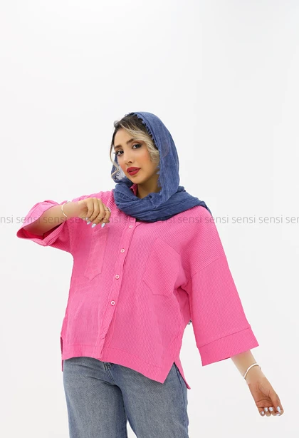 شومیز اطلس یقه vکد1004056