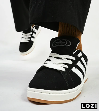 کفش کتانی مردانه مشکی سفید ADIDAS Campus