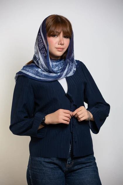 کت زنانه پاپیونی استریپ