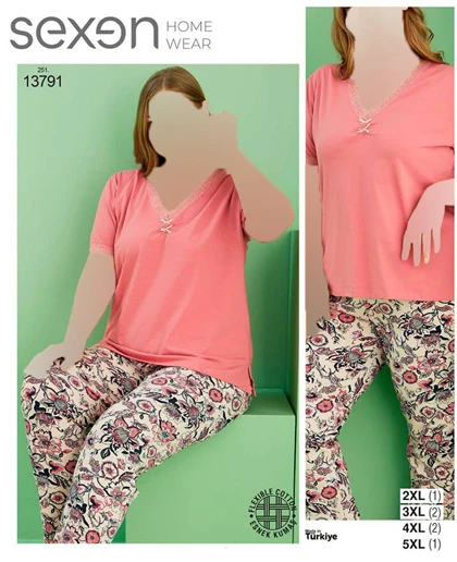 تیشرت و شلوار سایز بزرگ سکسن