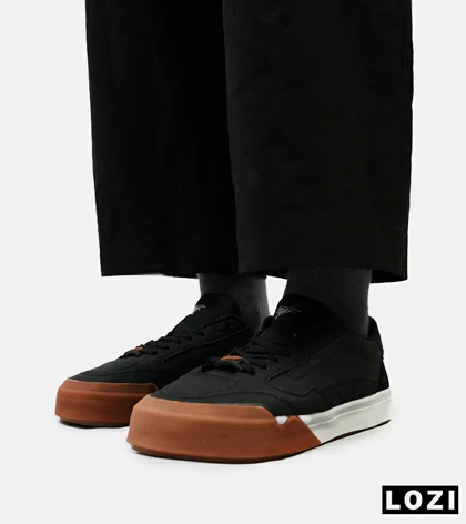 کفش اسنیکرزمردانه مشکی قهوه ای PULL& BEAR