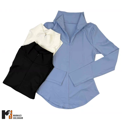 تیشرت زنانه نیم زیپ آستین بلند کد 1109