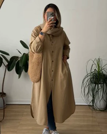 پیراهن مانتویی شهرزاد