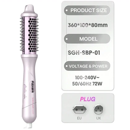 سشوار برس دار شیگلم SHEGLAM اصل مدل sgh-sbp-01 با فناوری بخار