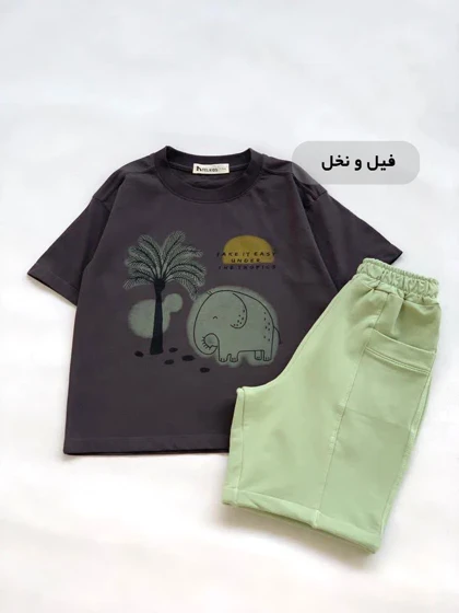 ست تیشرت و شلوارک سایان