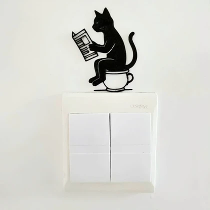 استیکر طرح گربه