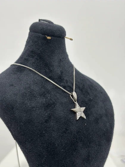 گردنبند نقره زنانه مدل ستاره 976