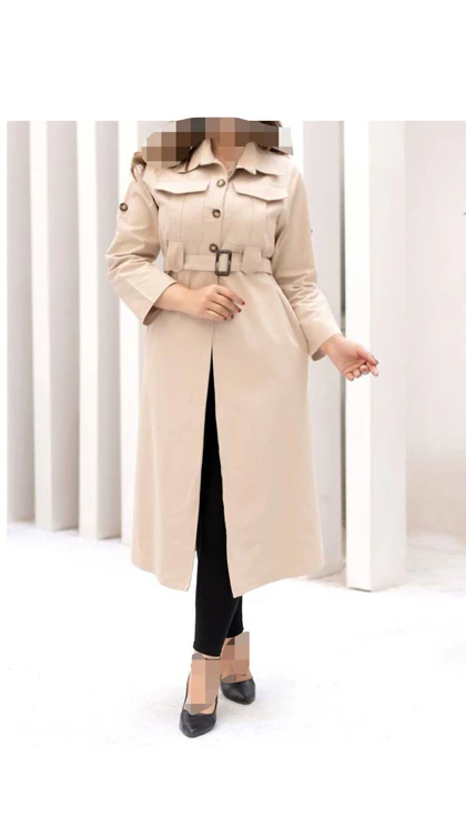 مانتو کتان زنانه 442170