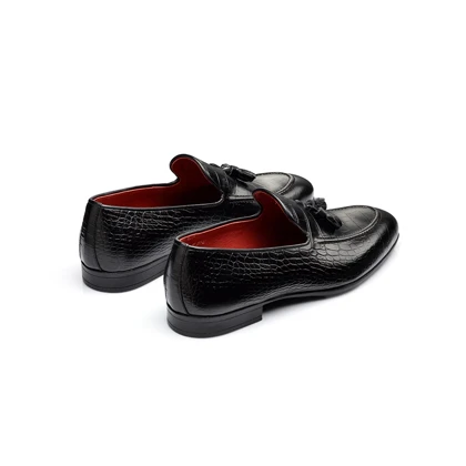 Printed Croc Tassel Loafer S351