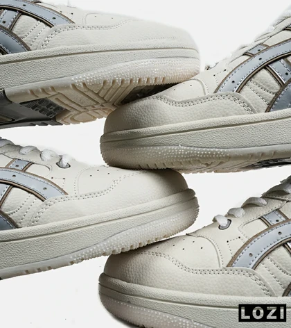 کفش کتانی مردانه کرم طوسی ASICS TIGER RUNNER II مدل 6694