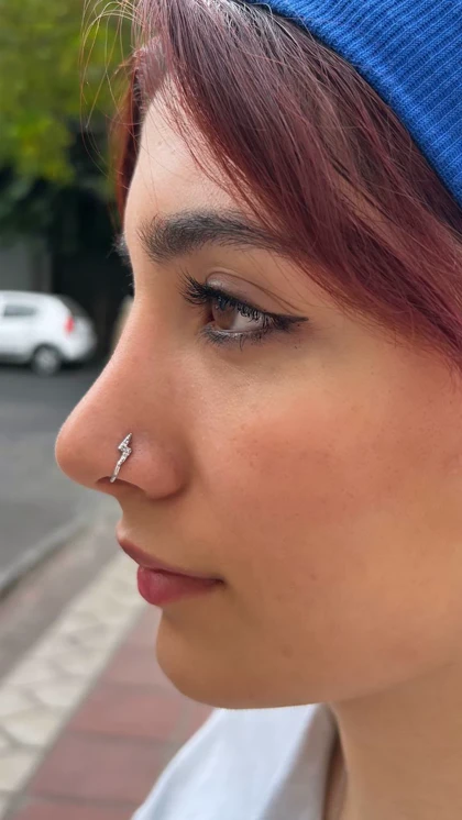 پیرسینگ فیک بینی بدون نیاز به سوراخ رعد