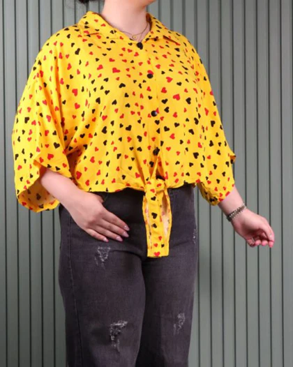 شومیز گره‌ای نخی 7101#