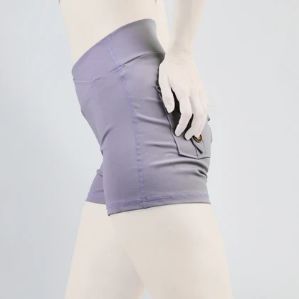 شورتک کارگو ورزشی زنانه آدیداس مدل A-3115 بنفش روشن