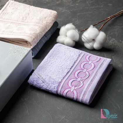 حوله دستی Chain رنگ لوندر