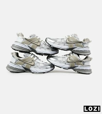 کفش کتانی مردانه و زنانه سفید کرم طوسی Nike cushlon