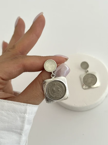 گوشواره سکه آویز