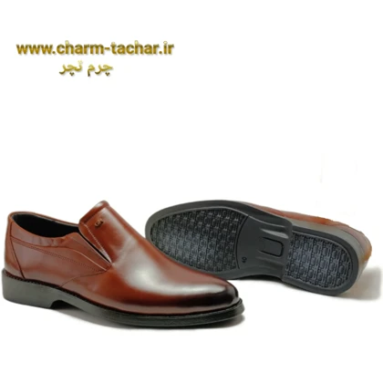 کفش رسمی مردانه بدون بند چرم طبیعیsi186