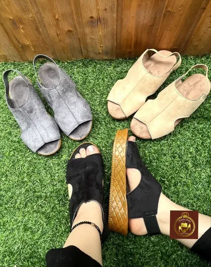 صندل لژدار زنانه پشت کش