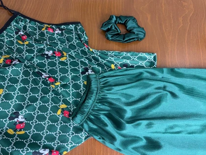 ست نیم‌تنه و شلوارک طرح میکی موس 085