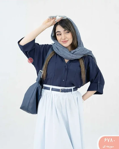 شومیز سیلک پاگون 6780