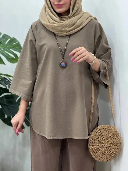 تونیک مانتویی لینن شاپرک 1