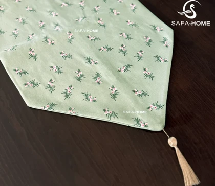 ست رومیزی مخمل شانل طرح بهار 5 تکه
