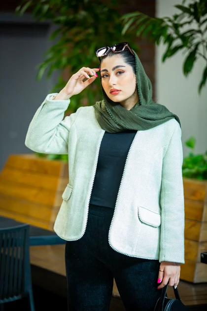 کت کجراه مغزی مروارید دوزی