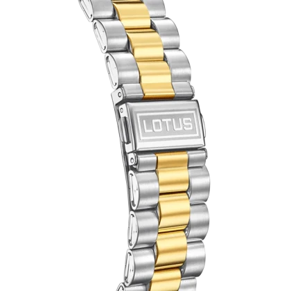 ساعت مچی مردانه لوتوس مدل L18855/1 کلاسیک دو رنگ با نمایشگر کامل تقویم (Day-Date)