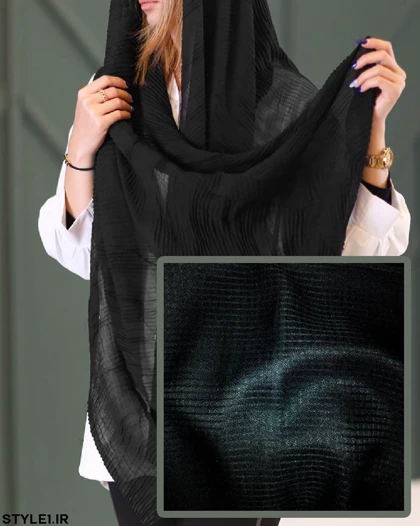 شال ساده مشکی