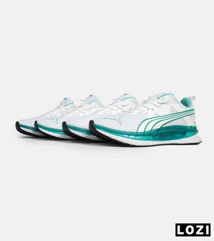 کفش کتانی ورزشی مردانه و زنانه سفید سبز PUMA