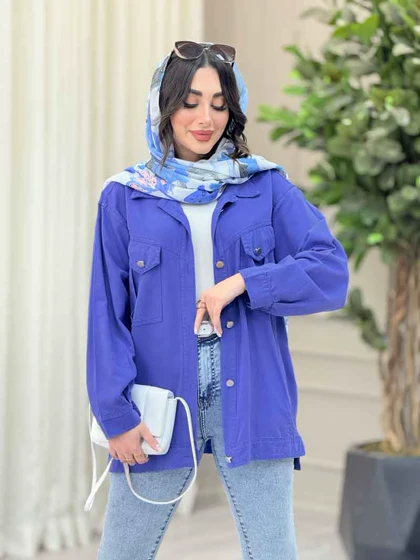 مانتو کتان چهارجیب لیدا