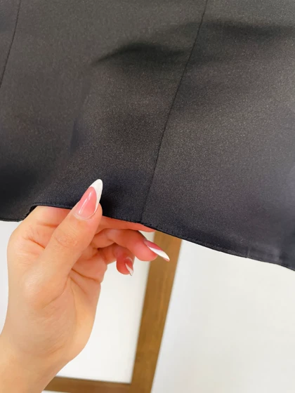 تاپ ساتن آمریکایی مشکی