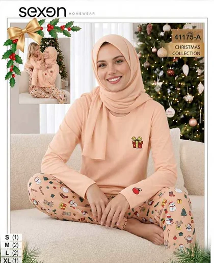 ست راحتی سایز نرمال زنانه sexen کد 41175-a