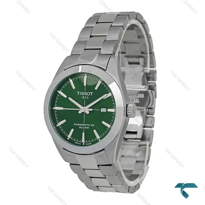 ساعت مچی تیسوت Gentleman مردانه استیل صفحه سبز Tissot-7351-G