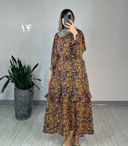 پیراهن مانتویی شکوفه 1