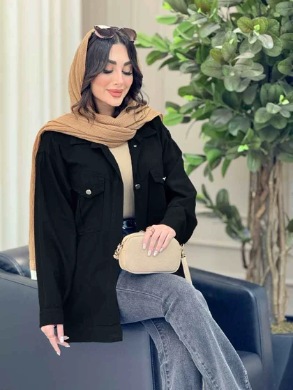 مانتو کتان چهارجیب لیدا