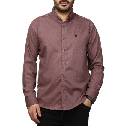پیراهن آستین بلند ساده مردانه مدل 61029152