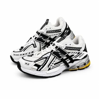 کفش کتانی مردانه نیوبالانس 1906 سفید مشکی New BALANCE 1906