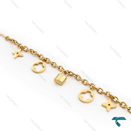 دستبند ظریف زنانه طلایی Bracelet-8349-L